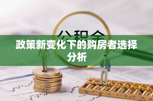 婺源政策新变化下的购房者选择分析